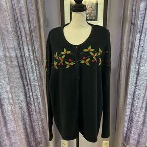 Vintage Breckenridge Hollie Embroidered Cardigan